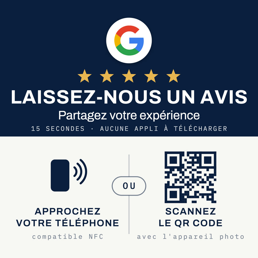 Carte NFC NFCflow — Laissez-nous un avis Google